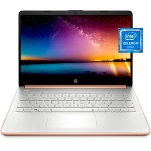 HP 14 Laptop, Intel Celeron N4020, 4 GB RAM, 64 GB Storage, 14-inch Micro-edge